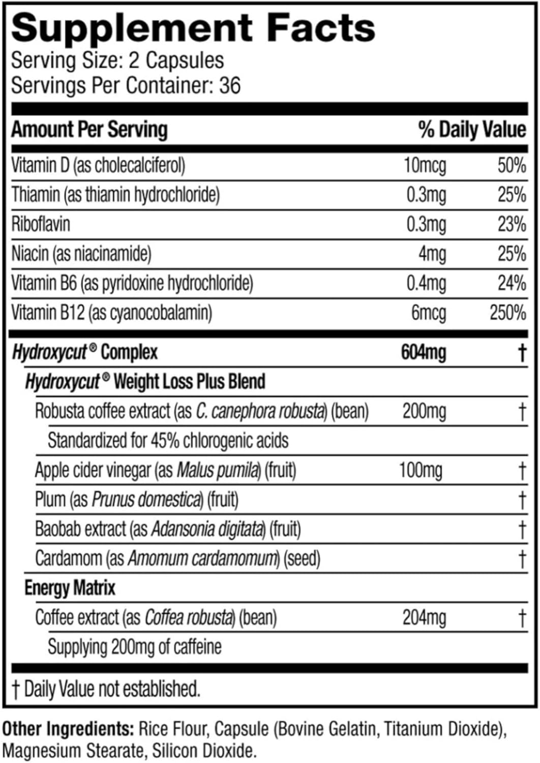 Pro Clinical Hydroxycut - 72caps