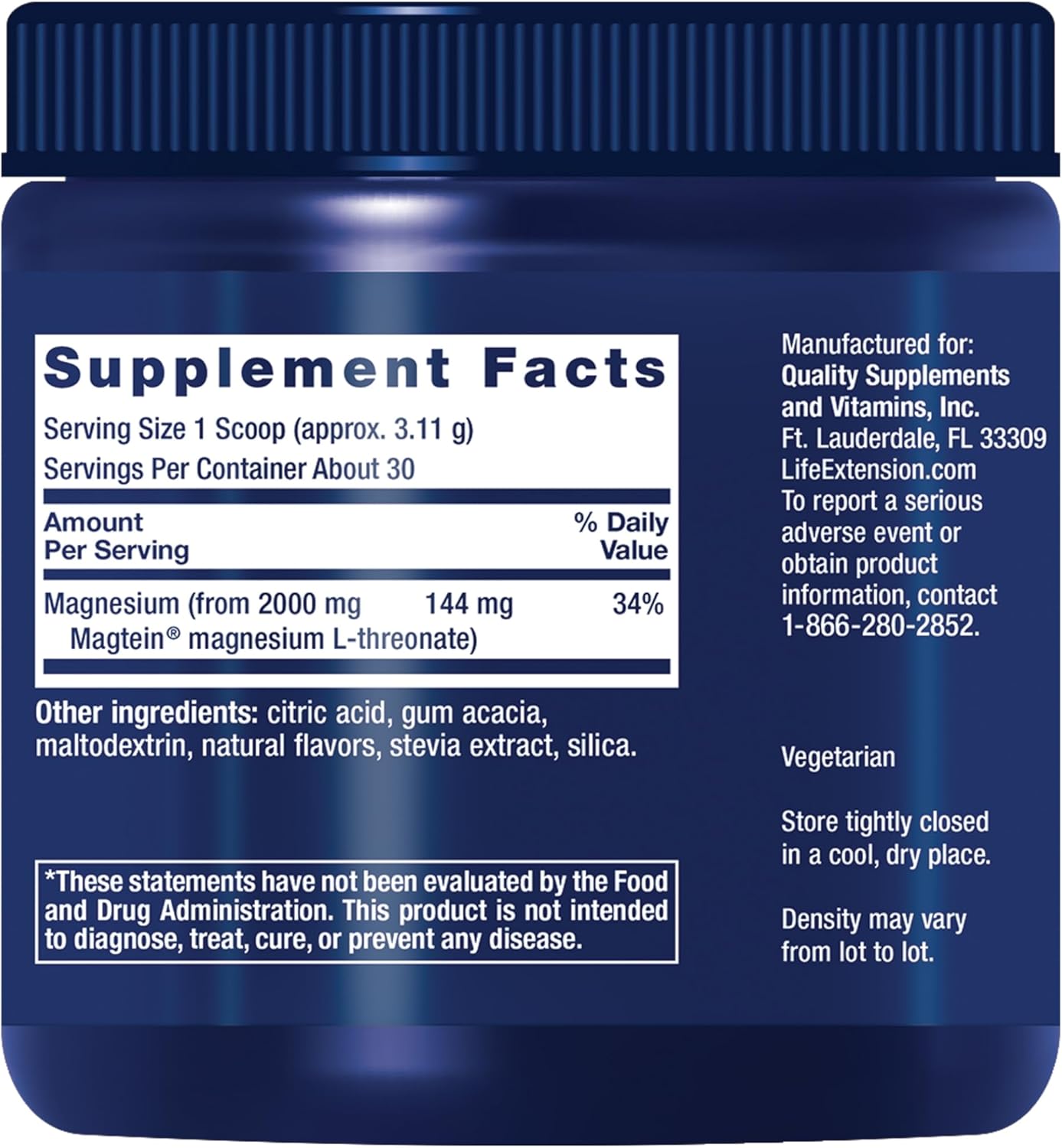 Life Extension Neuro-Mag Magnesium L-Threonate Tropical Punch