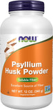 Now Psyllium Husk Powder 12oz - 37 Servings Unflavored