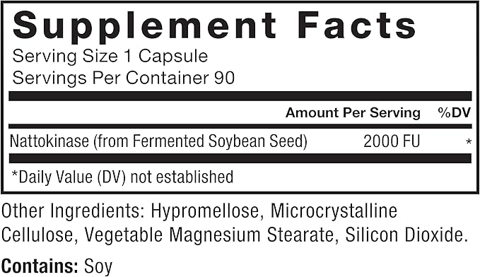 Force Factor Nattokinase 2000 FUs 90 Veg Caps