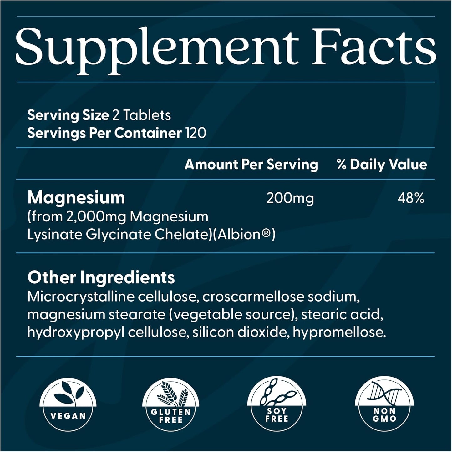 Doctor's Best High Absorption Magnesium -Lysinate Glycinate capsules 240ct