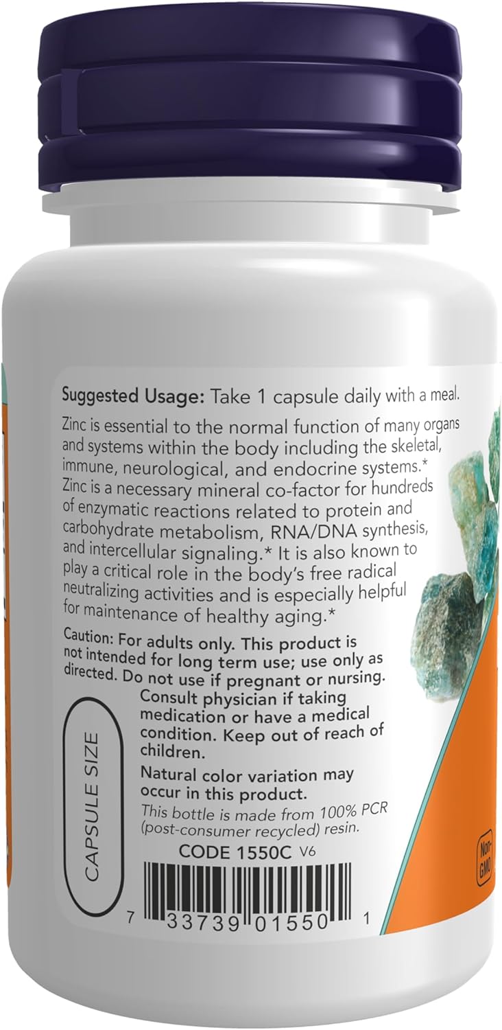 Now Zinc Picolinate 50mg 60 veg caps