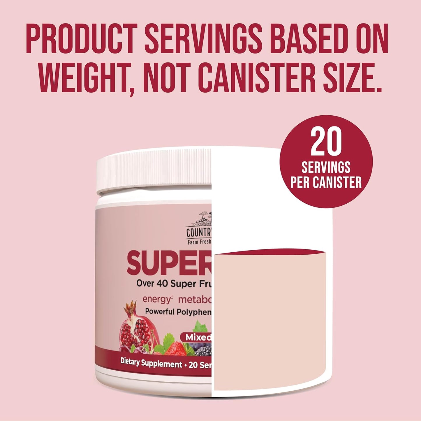 Country Farms Super Reds 20sv Mixed Berry 200g