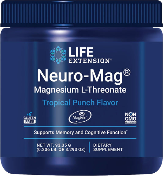 Life Extension Neuro-Mag Magnesium L-Threonate Tropical Punch