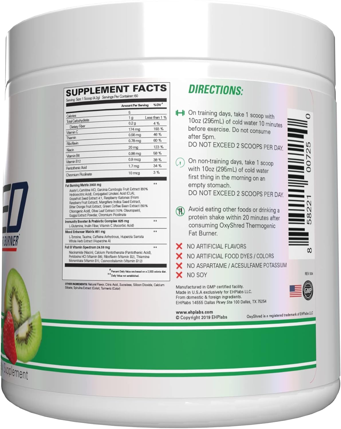 Oxyshred Thermogenic 60sv