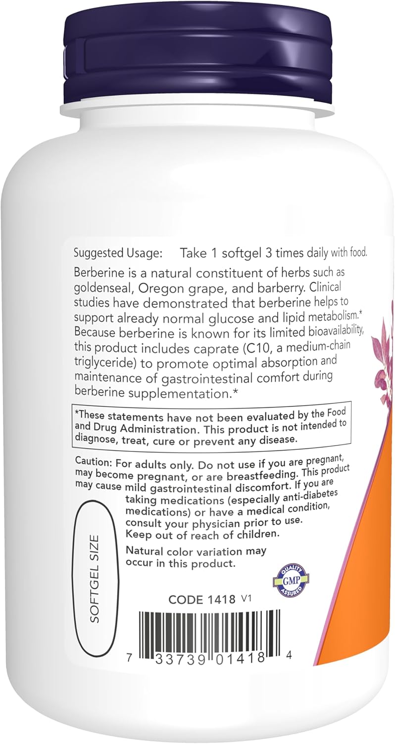 NOW Berberine Glucose Support 90ct