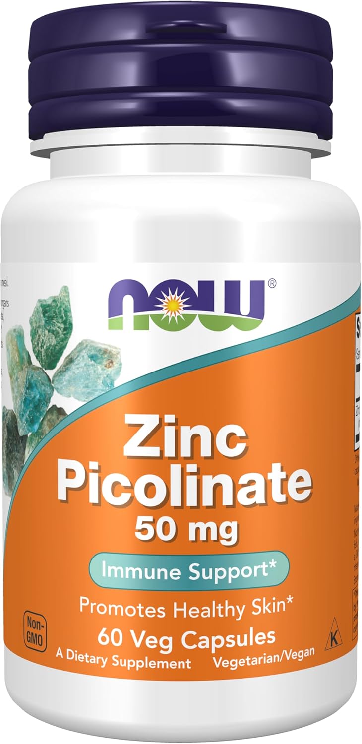 Now Zinc Picolinate 50mg 60 veg caps