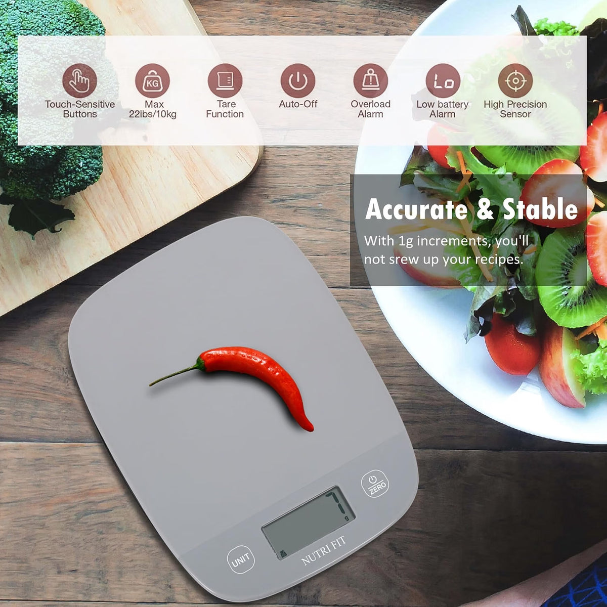 Nutri Fit Electronic Kitchen Scale Model EK9690