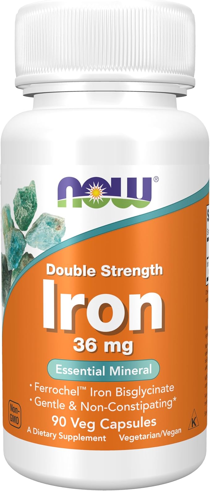 Now Iron 36mg-90VCaps