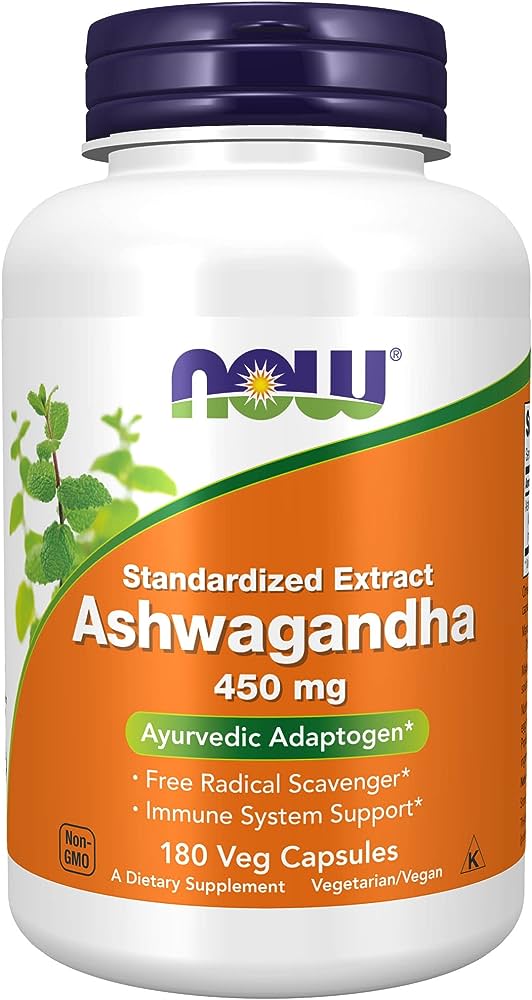 NOW Ashwagandha Capsules- 90ct or 180ct