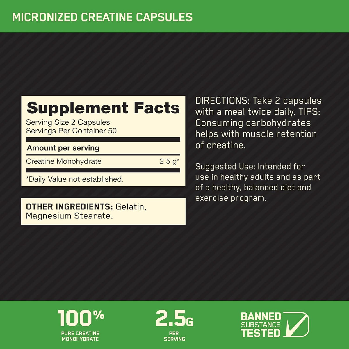 ON Micronized Creatine 2500