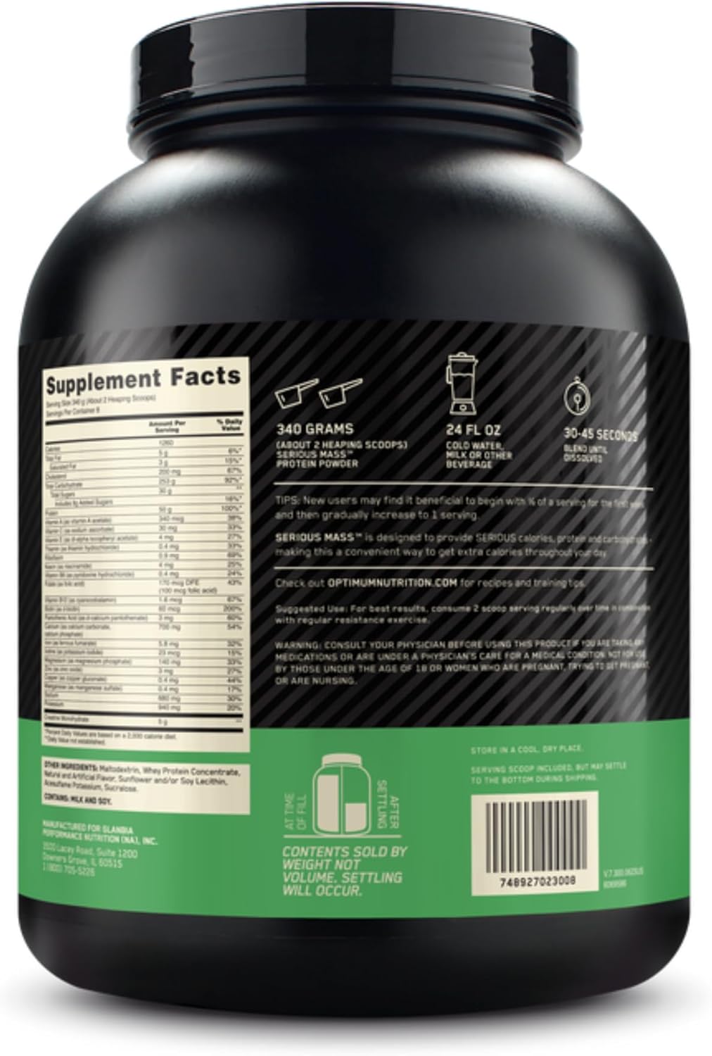 Optimum Nutrition Serious Mass 6lb