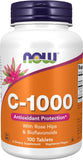 NOW Vitamin C-1000 100ct with rose hips & bioflavonoids 100ct