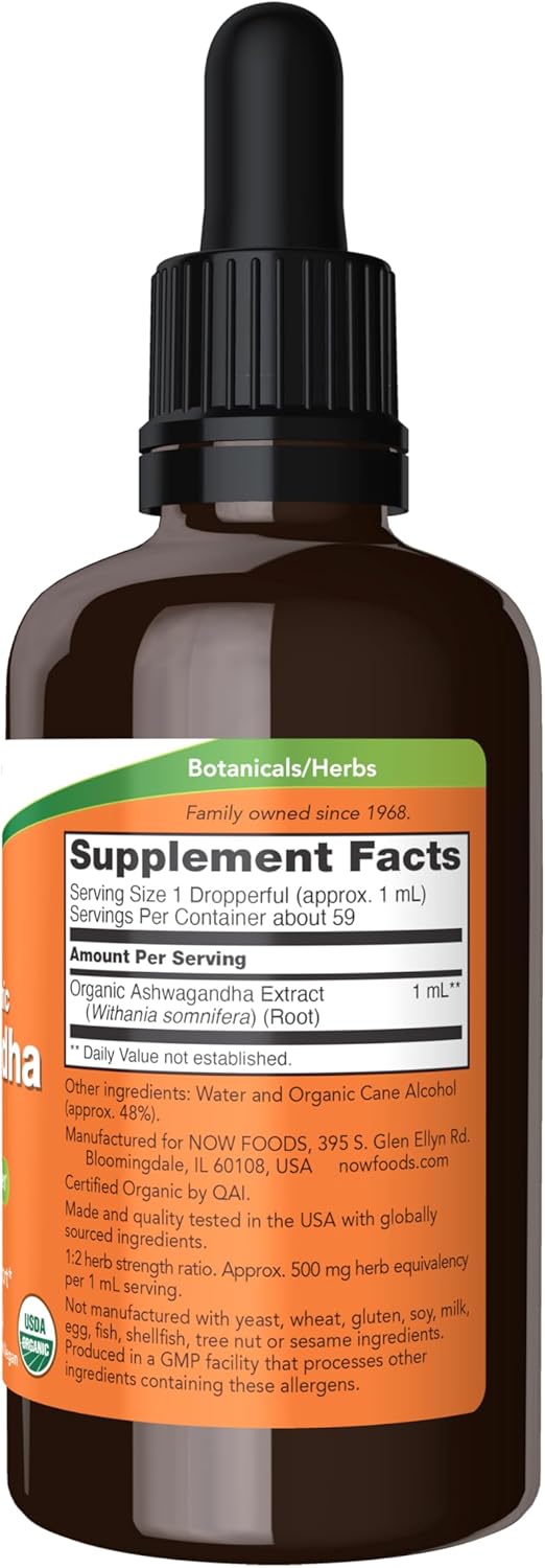 Now Liquid Ashwagandha 2oz