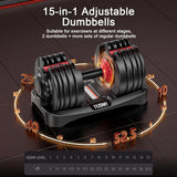 52.5lb Adjustable Dumbbell Pair (Set of 2)