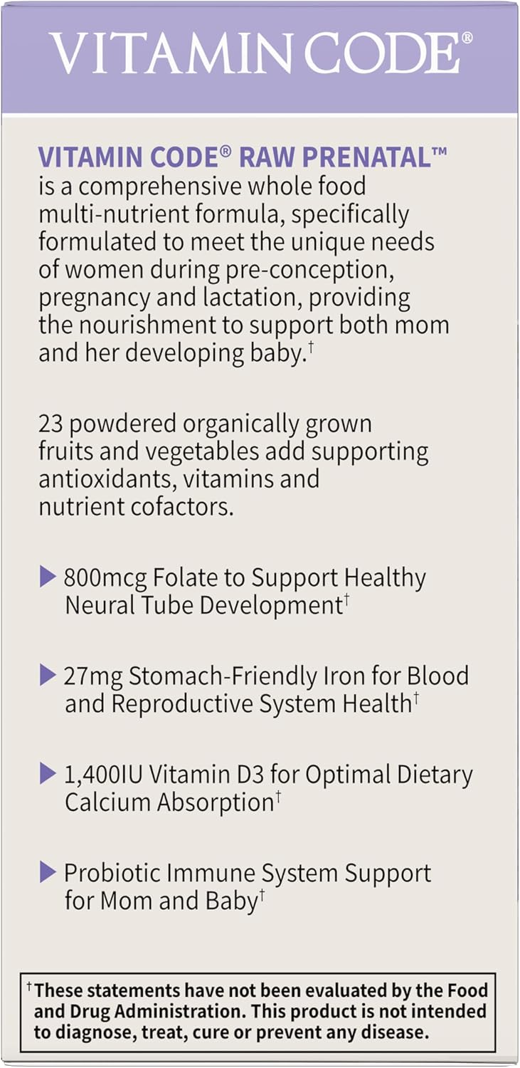 GOL Vitamin Code Raw Prenatal 90veg caps