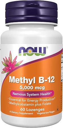 Now Methyl-B-12 5000mcg 60 Lozenges
