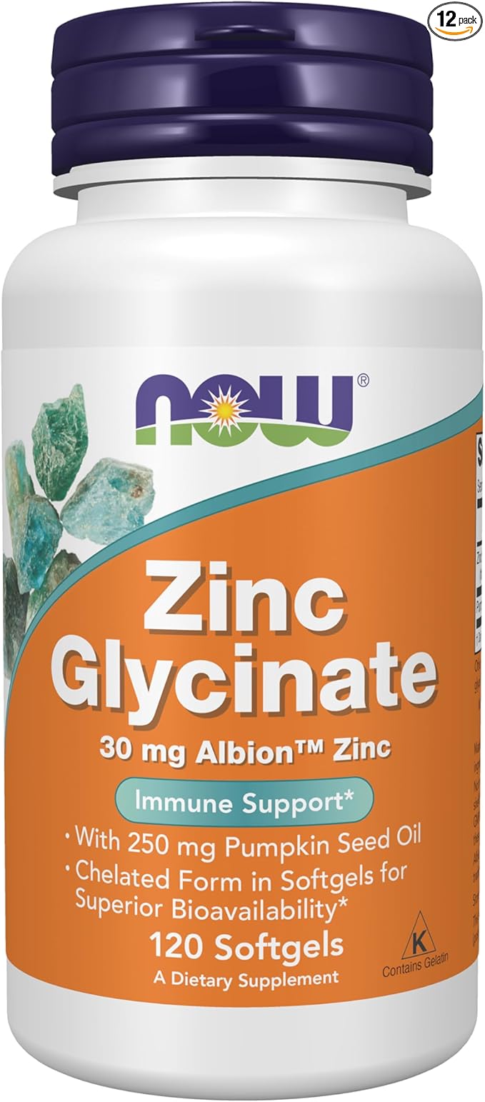 Now Zinc Glycinate 30mg-120softgels