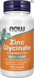 Now Zinc Glycinate 30mg-120softgels