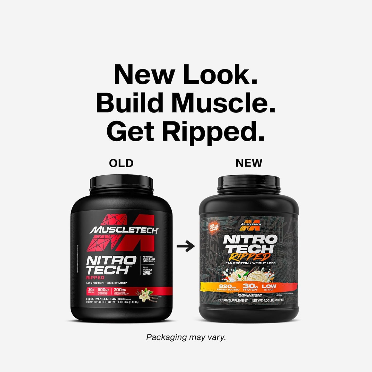 MuscleTech Nitro Tech Whey Protein Ripped 4lb