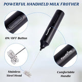 FoodVille MF05 Rechargeable Milk Frother Black