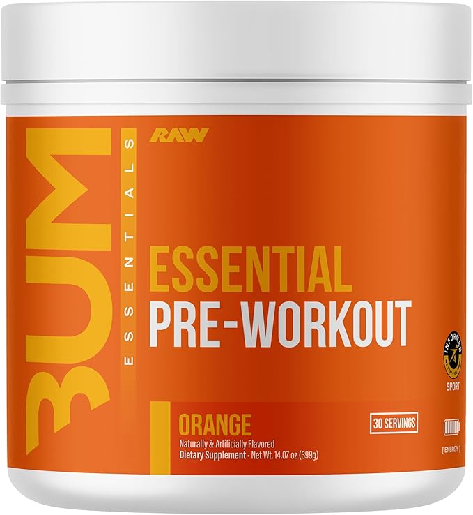 BUM Raw Essential Pre-Workout 30sv Orange