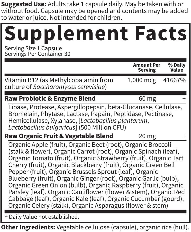 Garden of Life Raw B-12
