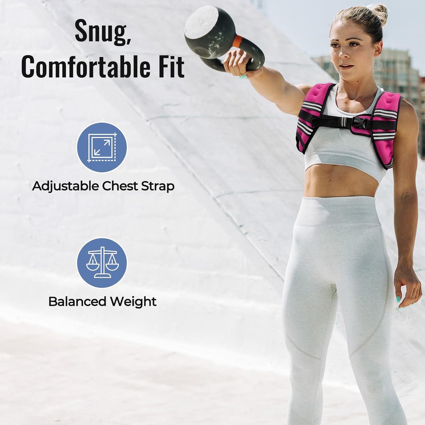 Zeerun Weighted Vest Pink