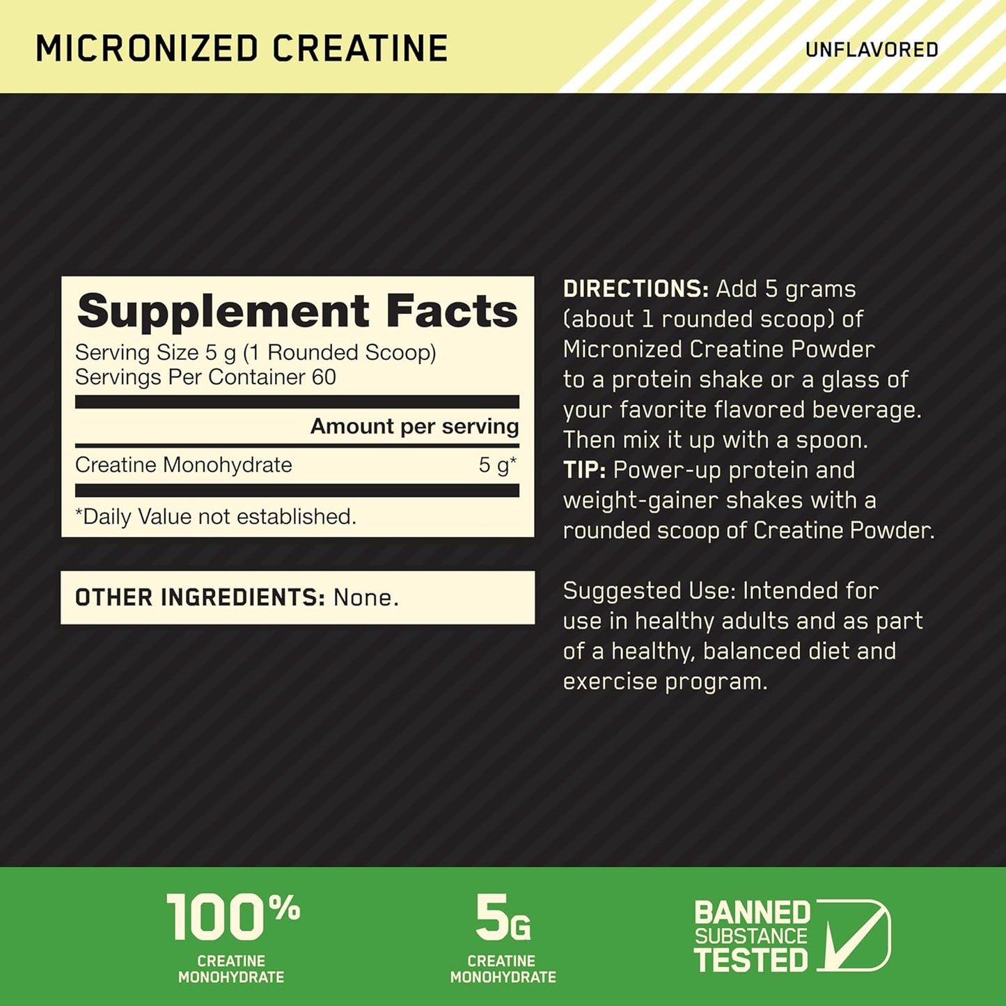 ON Creatine Monohydrate Powder