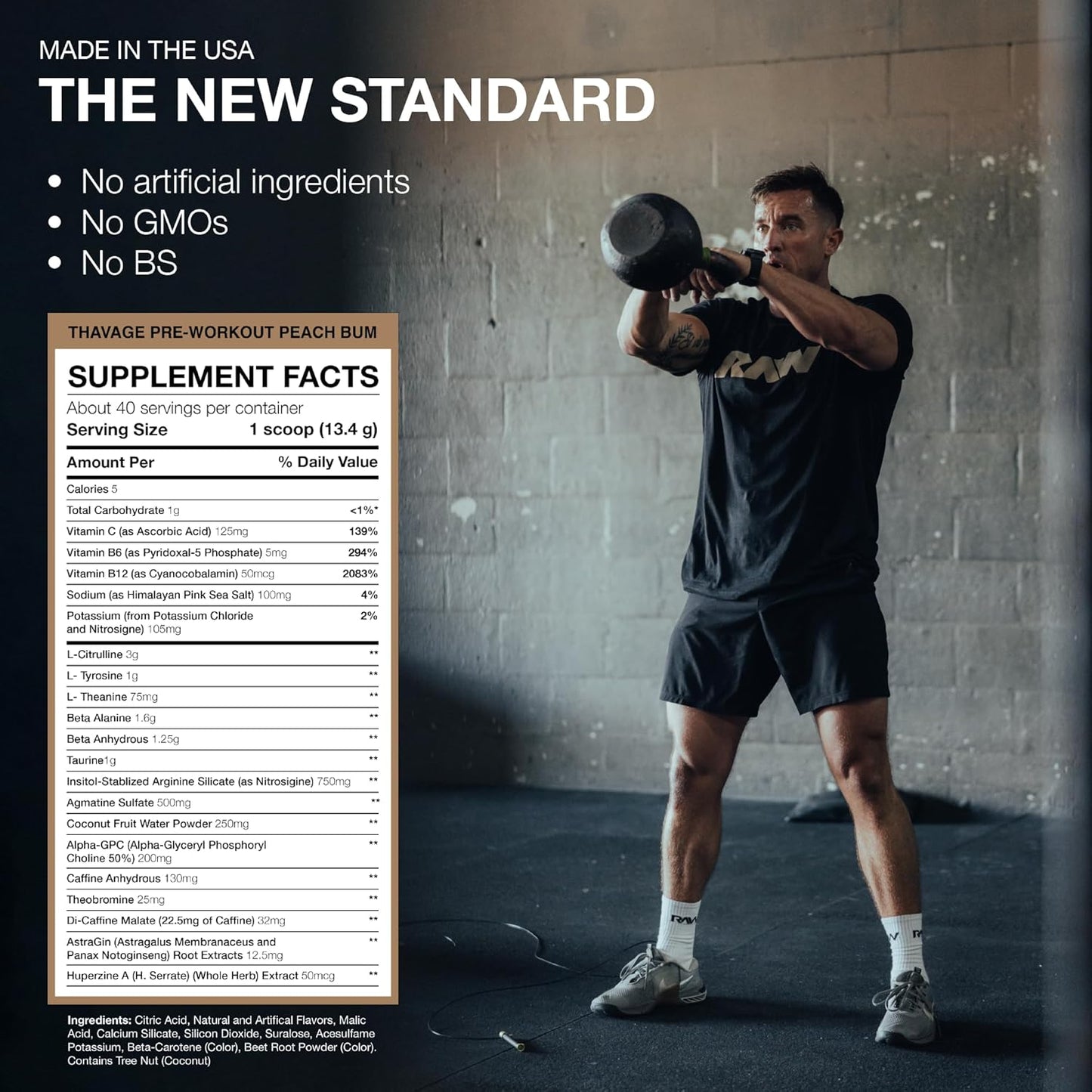 Bum Raw Thavage Pre-Workout 40 serv