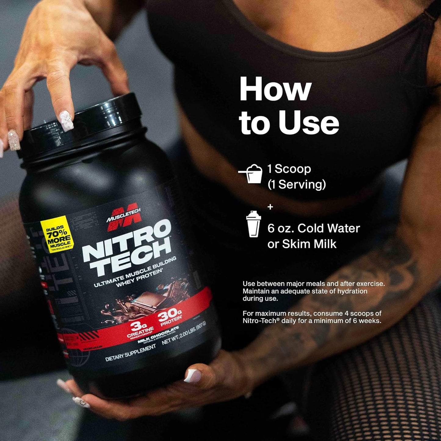 MuscleTech Nitro Tech Whey Protein 2lb