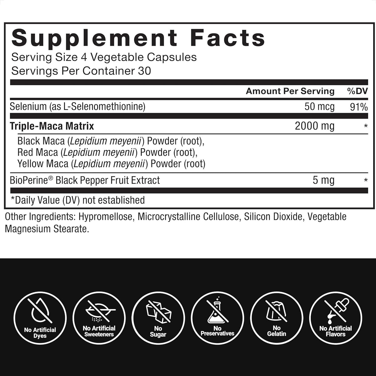 Force Factor Maca Max 500 mg 120ct