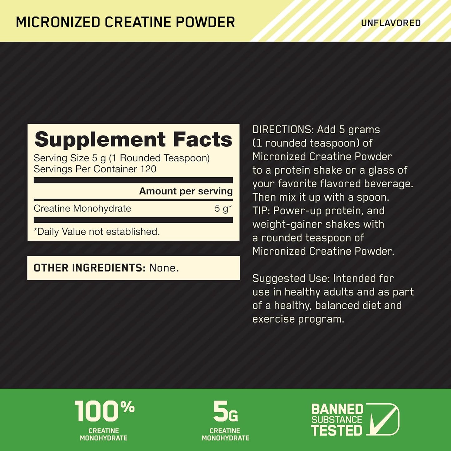 ON Creatine Monohydrate Powder