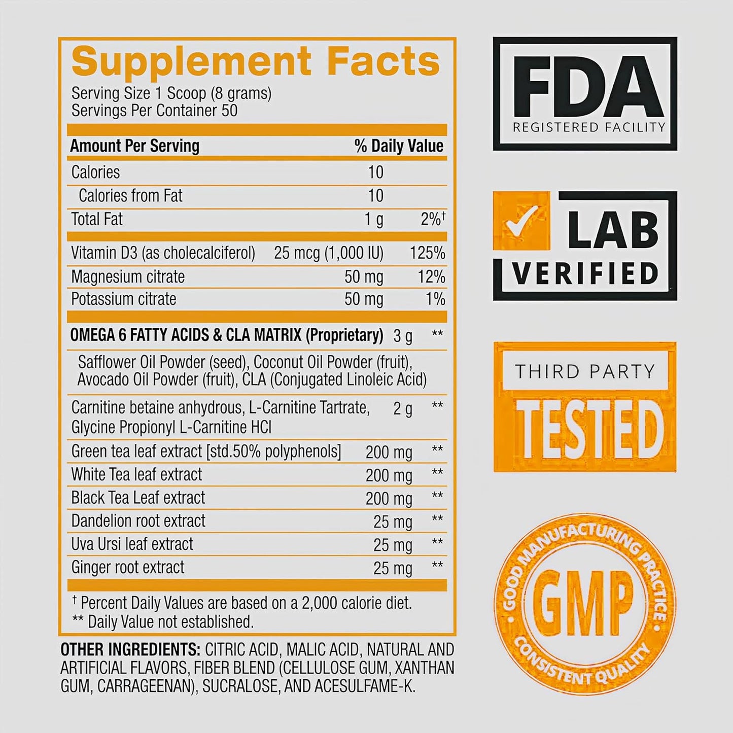 BPI CLA + Carnitine Shredded 50sv Tropical Mango