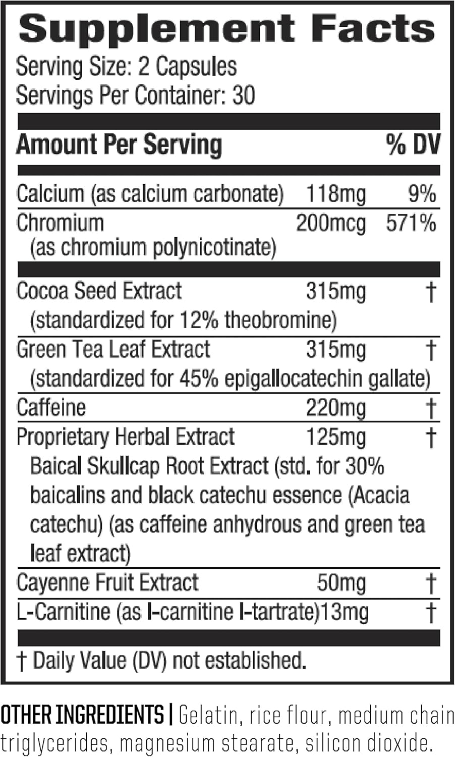 TWINLAB Ripped Fuel Extreme, 220mg Caffeine