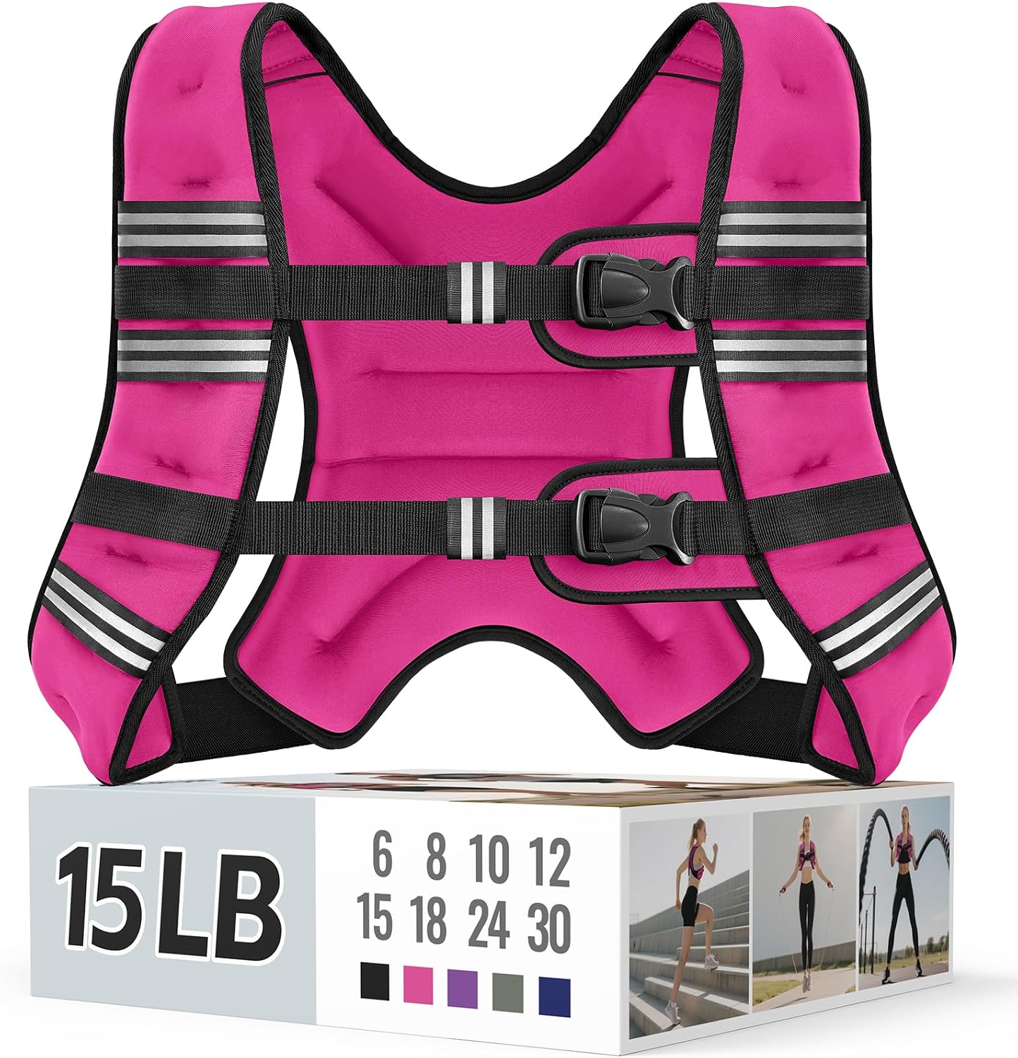 Zeerun Weighted Vest Pink