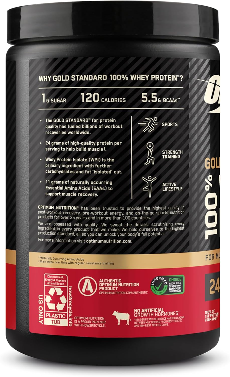 O.N. Gold Standard Whey Protein 10oz