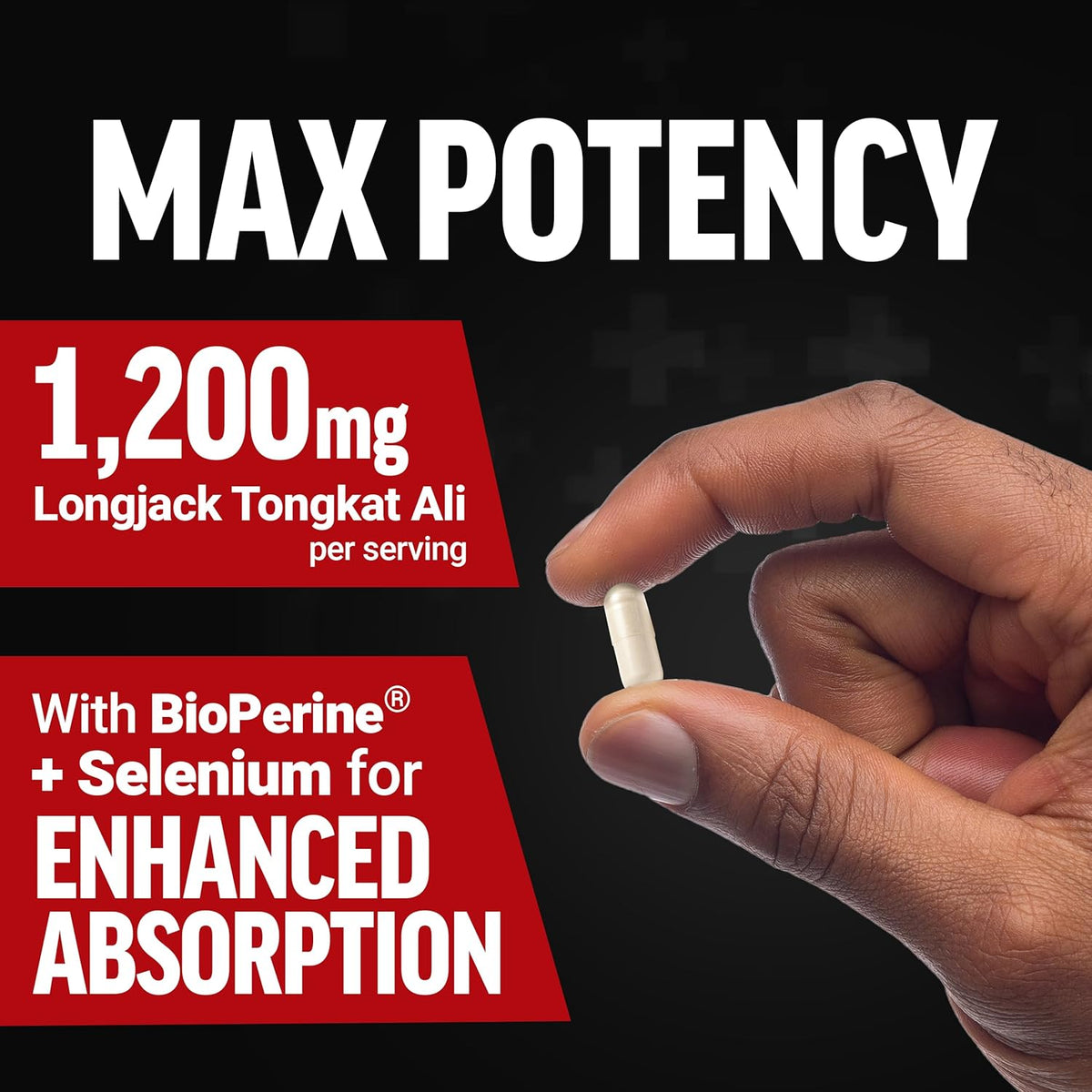 Force Factor Longjack Tongkat Ali Max 200 mg 60ct