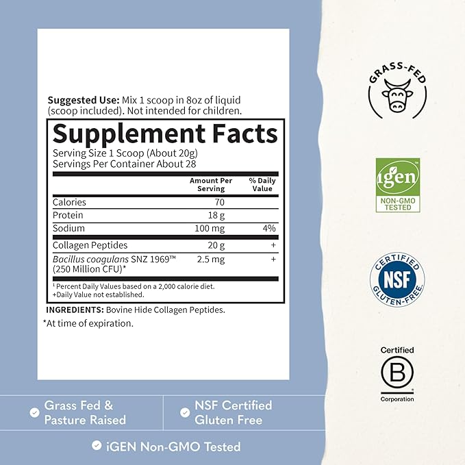 Garden of Life Collagen Peptides Powder 28sv