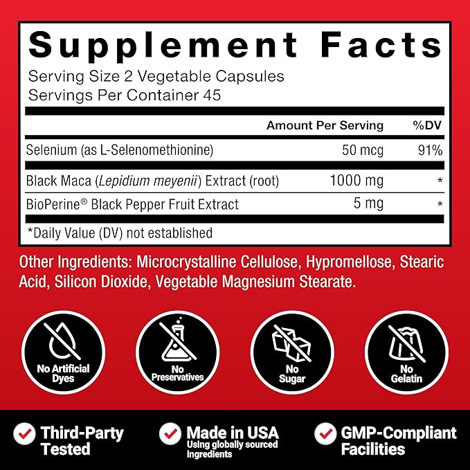 Force Factor Black Maca 90caps