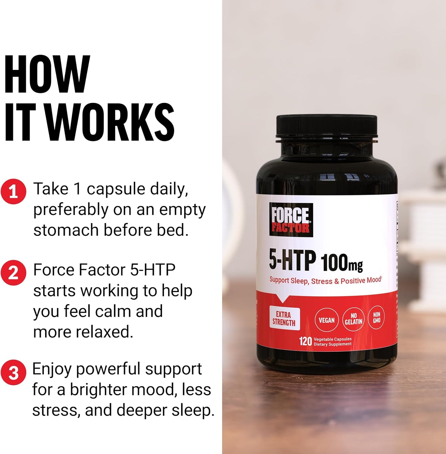 Force Factor 5HTP 100g 120caps