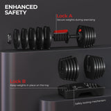 90lb Adjustable Dumbbell Pair