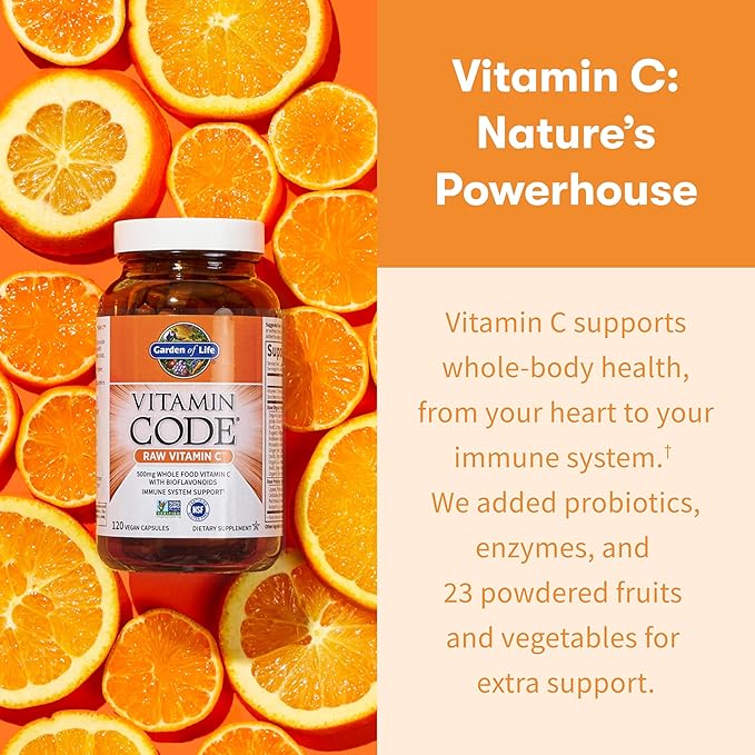 Garden of Life Vitamin Code Vitamin C 500mg 60 caps