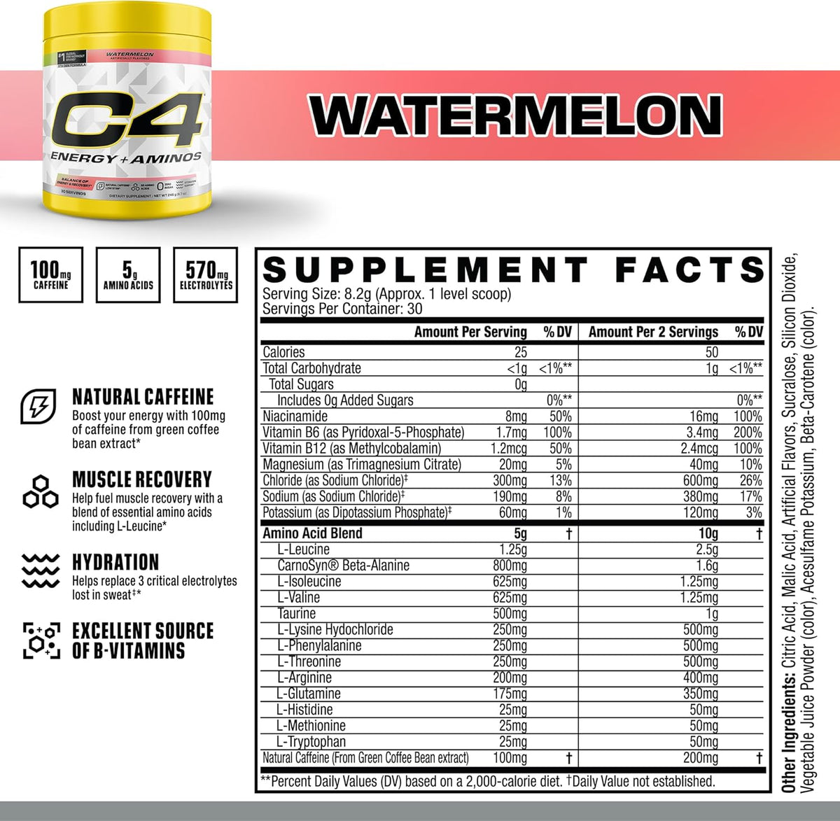 C4 Energy + Amino 30sv