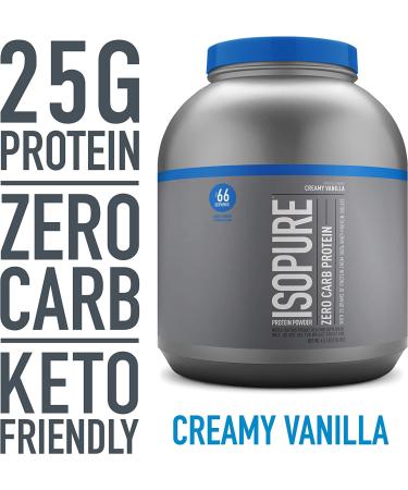 Isopure Zero Carb Protein Powder Creamy Vanilla 4.5 lb (204 kg)