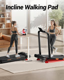 LONTEK Walking Pad With Handle and Incline