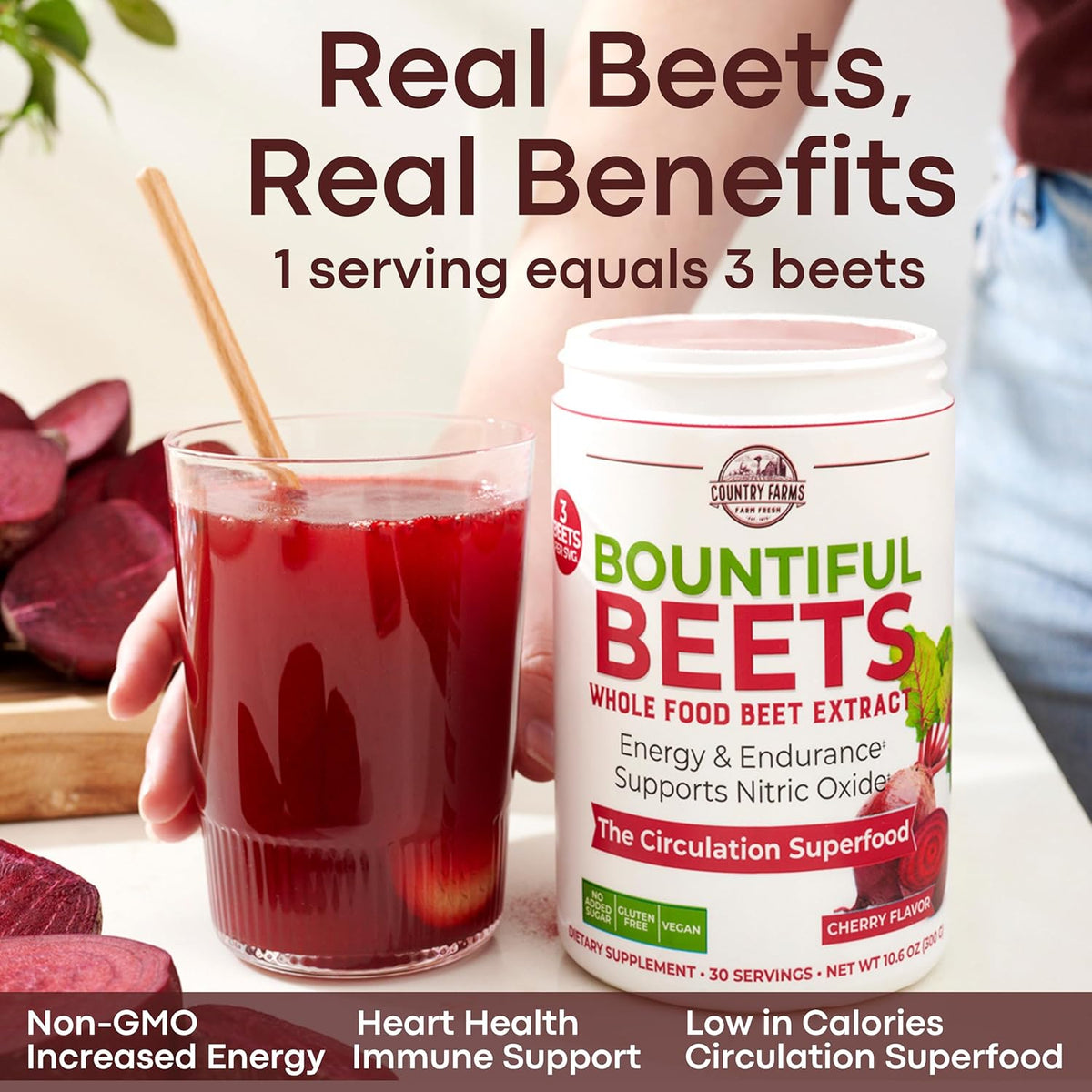 Country Farms Bountiful Beets 10.6oz, 30 servings