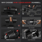 90lb Adjustable Dumbbell Pair
