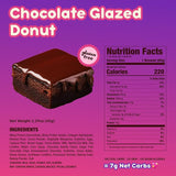 Alpha Prime Protein Brownie Glazed Chocolate Donut