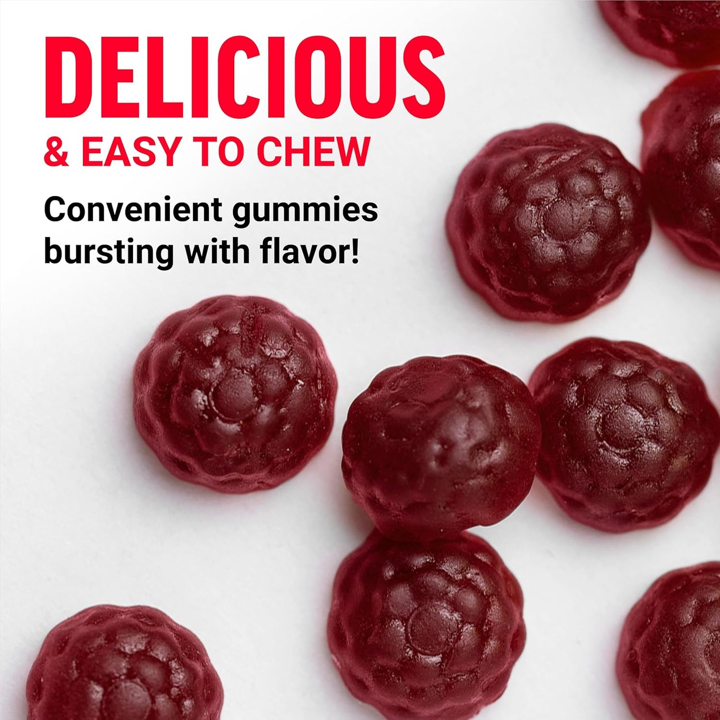 Force Factor Long Jack Gummies, Mixed Berry Lemonade 90ct